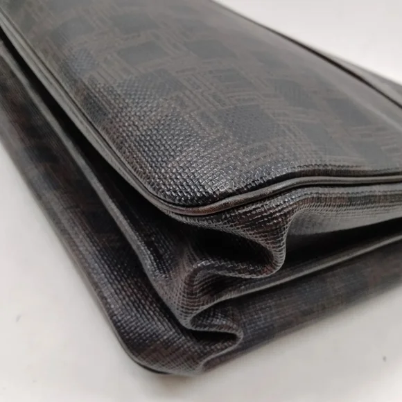 DUNHILL Business Bag Brown Canvas Leather Laptop Case Briefcase - Picture 6 of 9